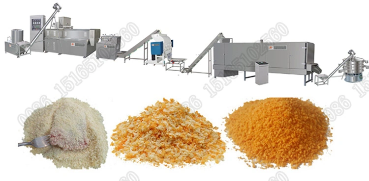 Saibainuo Japanese Panko Bread Crumbs Crusher Crushing Manufacturing Plant Extruder Processing Production Breadcrumb Making Machine Line Equipment