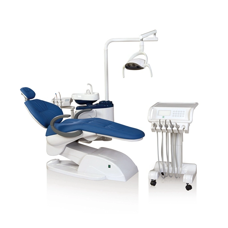 LK-AY03 Foshan Dental Unit Chair Equipment Prices with Moving Cart and Other Spare Parts